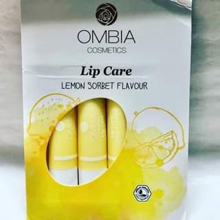 Гігієнічна помада для губ зі смаком лимон Lip Care Lemon sorbet Flavour Ombia Омбіа