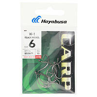 Крючки Hayabusa Carp W-1 Black Nickel №6