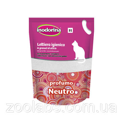 Наповнювач для туалету котів Inodorina Sanitary Litter (без аромату), фото 1