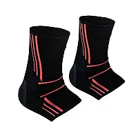 Спортивные бандажи на голеностоп Power System Ankle Support Evo M, Черный/оранжевый