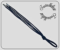 Шнурки 60 см средней толщины (3,5 мм) темно-синие.