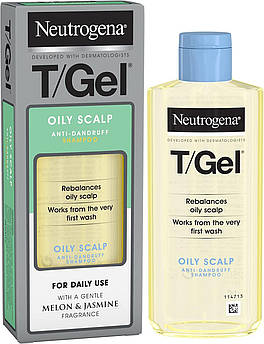 Шампунь від лупи для жирної шкіри голови Neutrogena T/Gel Oily Scalp Anti-Dandruff Shampo 250 мл