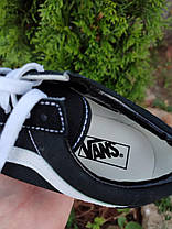 Ванси чорно-білі Кеди VANS Old Skool текстиль унісекс, фото 6