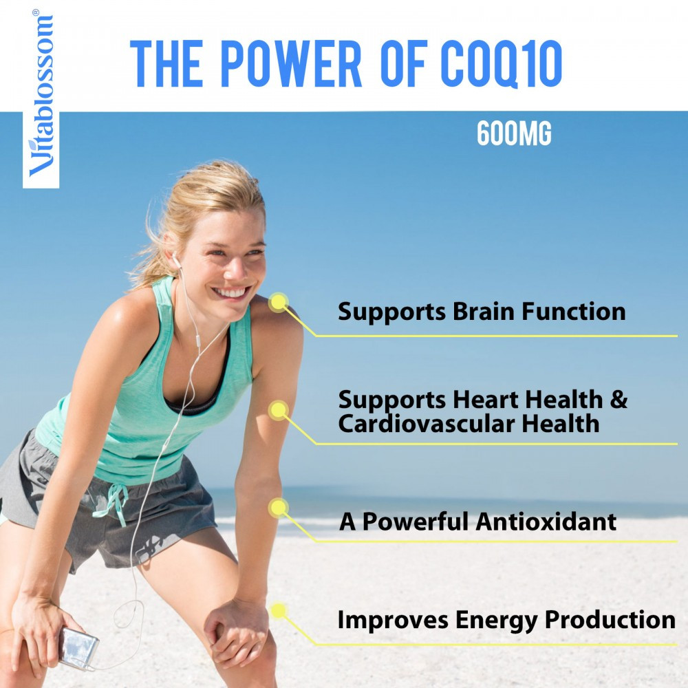 CO Q10 Vitablossom Liposomal COQ10 Ubiquinol 600 мг with E & Tocopherols & Omega 3-6-9, 60 гелевых капсул - фото 5 - id-p1638313865