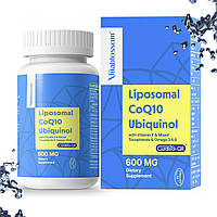Vitablossom Liposomal COQ10 Ubiquinol 600 мг with E & Tocoperols & Omega 3-6-9, 60 гелевих капсул