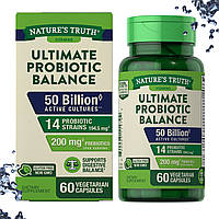 Пробиотик Nature's Truth Ultimate Probiotic Balance (50 биллион активных культур) 60 вегетарианских капсул