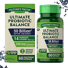Пробіотик Nature's Truth Ultimate Probiotic Balance (50 більйон активних культур) 60 вегетаріанських капсул