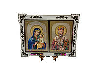 Икона Пресвятой Богородицы и святого Николая Чудотворца 15х11см