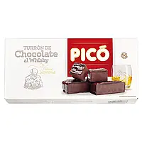 Туррон шоколад с виски БЕЗ ГЛЮТЕНА PICO Turrón de Chocolate al Whisky 200 г Испания