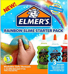 Клей Елмерс для виготовлення слаймів зі США зелений синій червоний Elmer's Green, Blue and Red Slime