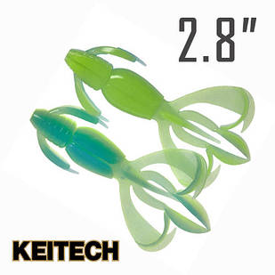 Crazy Flapper 2.8" (70 мм.) 8 шт. Силикон Keitech col. pal#03 ice chartreuse