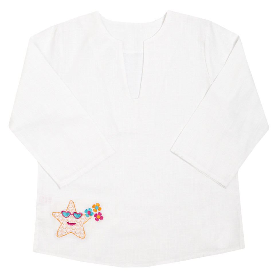 Дитяча сорочка-сорочка пляжна для дівчинки на зростання 104 110