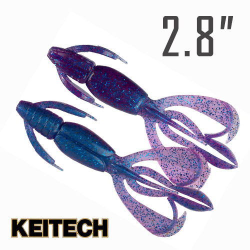 Crazy Flapper 2.8" (70 мм.) 8 шт. Силикон Keitech col. ea#14 clear morning dawn, фото 1