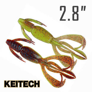 Crazy Flapper 2.8" (70 мм.) 8 шт. Силикон Keitech col. ea#15 grape chart red flk