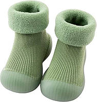 Носочки-ботиночки для малышей с не скользящей подошвой 20/21(12,5 см внутренняя длина) Мятный(n-9229)