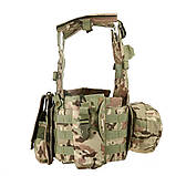 Жилет тактичний плитоноска MOLLE мультикам військова армійська, фото 6