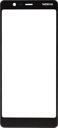 Корпусне скло Nokia 5.1 Dual Sim (TA-1075) чорне, фото 2