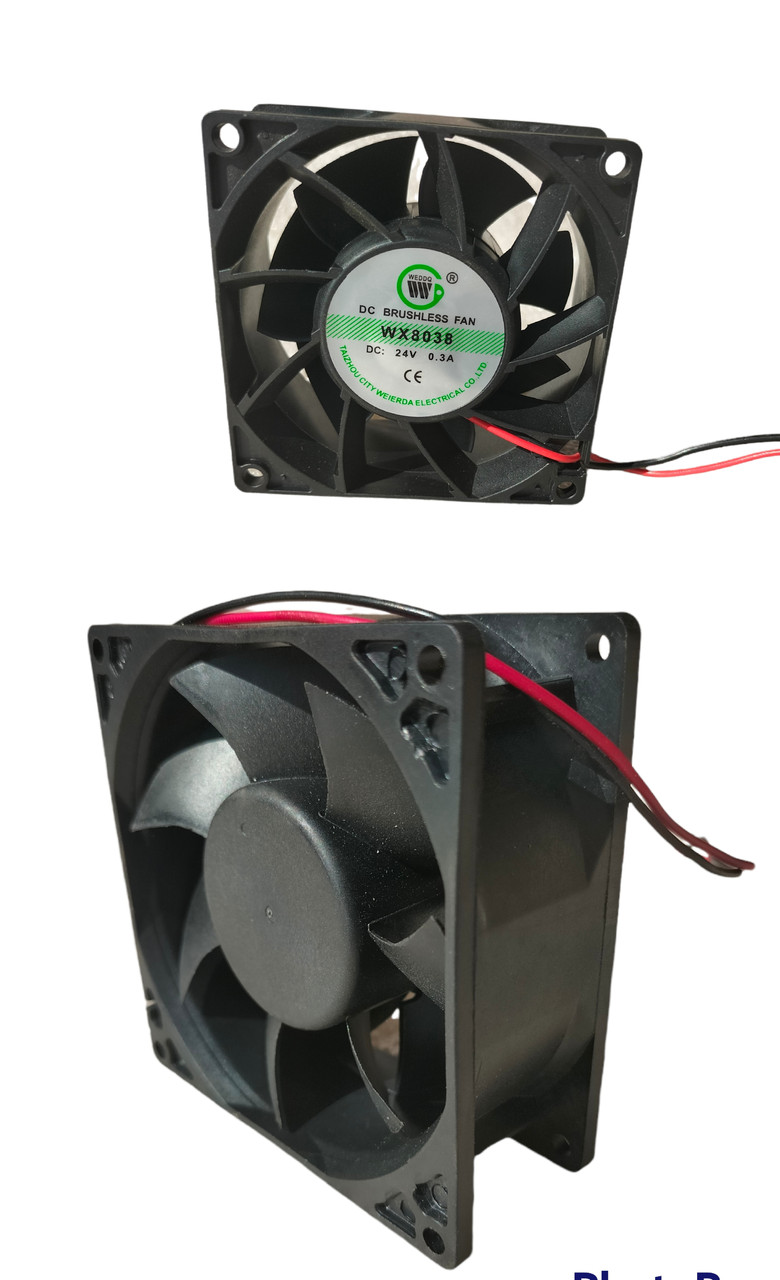 Вентилятор DC 24v, 80/80/38 mm / 0.30a