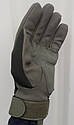 Тактичні рукавички ( Військові) Оливкові розмір L, фото 2