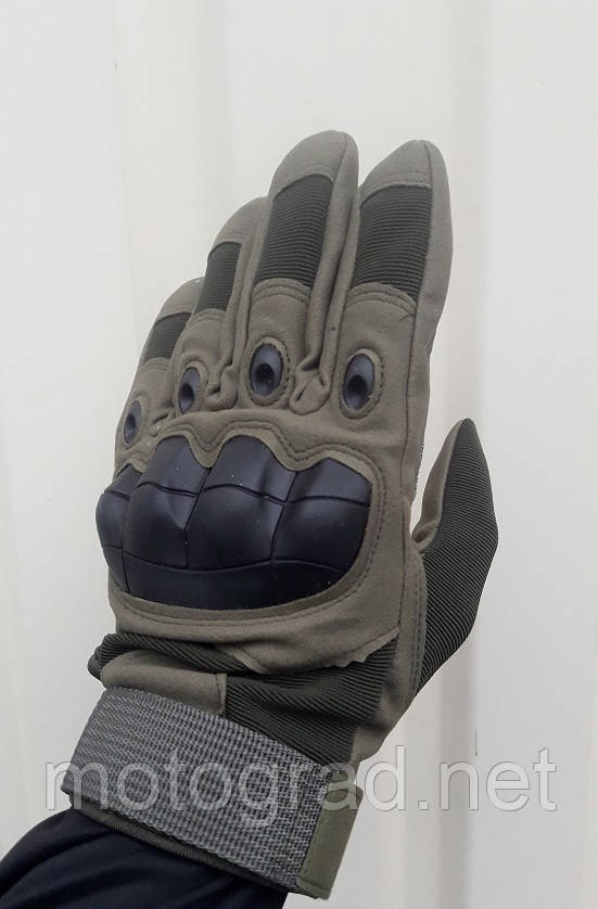 Тактичні рукавички ( Військові) Оливкові розмір L, фото 1