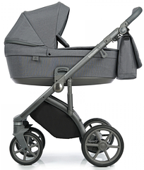 Дитяча коляска універсальна 2 в 1 Roan Bloom 9023-RB-27, Grey stripes, сірий (Роан Блум, Польща)