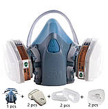 Напівмаска 3M 7500 (7502) + фільтра повний комплект, фото 2