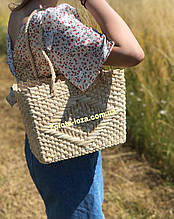 Стильна сумка плетена із соломи. Арт:D3345