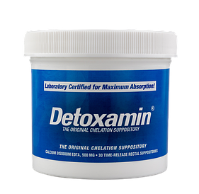 Detoxamin 500MG, Calcium-Disodium EDTA, 30 Count Cупозиторії з ЕДТА, 30шт.