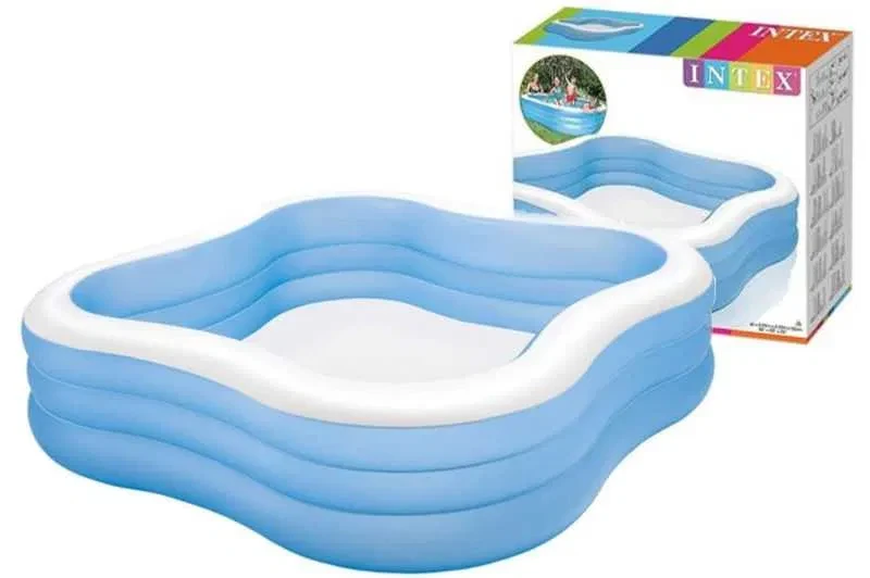 Бассейн Intex 57495   Сімейний надувний   з надувним дном 229 x 229 x 56см  1215 л