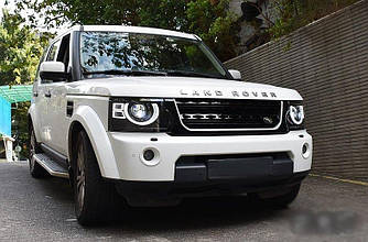 Передні фари Land Rover Discovery 4 (10-17) тюнінг Full Led оптика (з решіткою в комплекті)