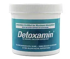 Detoxamin 750MG, Calcium-Disodium EDTA with Glutathione, 30 Count Cупозиторії з ЕДТА та глутатіоном, 30шт., строк до 05/2027