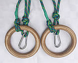 Дитячий навісний набір 2,5метра для дитячого майданчика (кільця,канат, сходи) DNN-3K-2,5М, фото 5