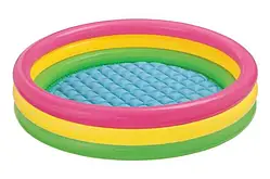 Надувний дитячий басейн Intex 57422 «Захід сонця» 147×33 см, 299 літрів, надувне дно.