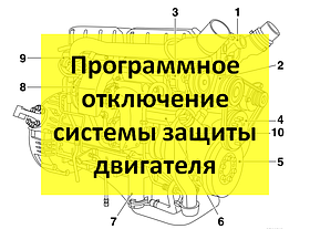 Програмне вимкнення системи захисту двигуна