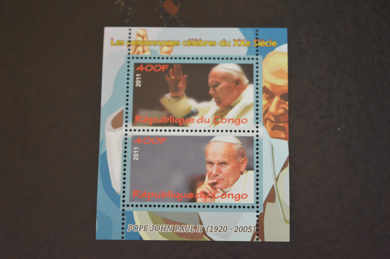 Конго. История. Личности. Блок. 2015 рік (В-8)