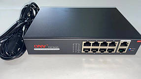 PoE-комутатор для відеоспостереження ONV H1108PGL (Gigabit)