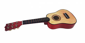 Игрушечная гитара M 1370 деревянная  (Натуральный)