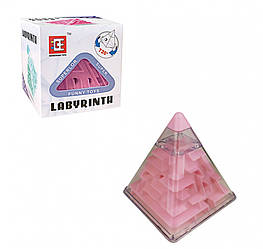 Головоломка Піраміка лабіринт F-3 пластикова (Розовий)