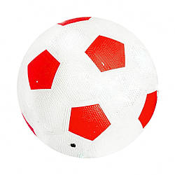 Мяч футбольный Metr+ BT-FB-0240 резиновый, 330г, диаметр 21,3 см (Красный )