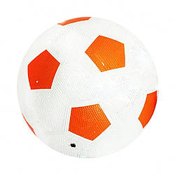 Мяч футбольный Metr+ BT-FB-0240 резиновый, 330г, диаметр 21,3 см (Оранжевый )