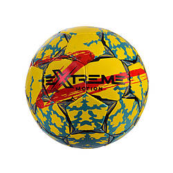 Мяч футбольный FP2107 Extreme Motion №5, Диаметр 20,8, MICRO FIBER JAPANESE, 410 грамм (Желтый)