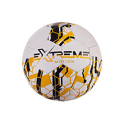 Мяч футбольный FP2108, Extreme Motion №5 Диаметр 21, PAK MICRO FIBER, 435 грамм (Желтый)