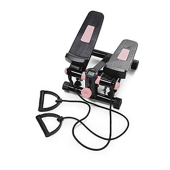 Степпер (міні-степпер) з еспандерами 4FIZJO 4FJ0211 Black/Pink .