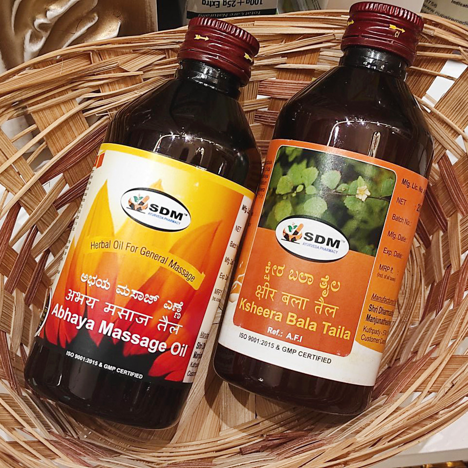 Набір аюрведичних олій — Абхая та Кшірабала Тайла по 200 мл, фото 1