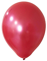 Латексный воздушный шар без рисунка Balonevi Красный металлик, 10" 25,5 см