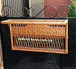 Плетена підвісна вішалка з лози для одягу. Арт: 12068, фото 3