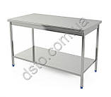 Стіл виробничий без борта з полицею 1200/600/850 мм, фото 2