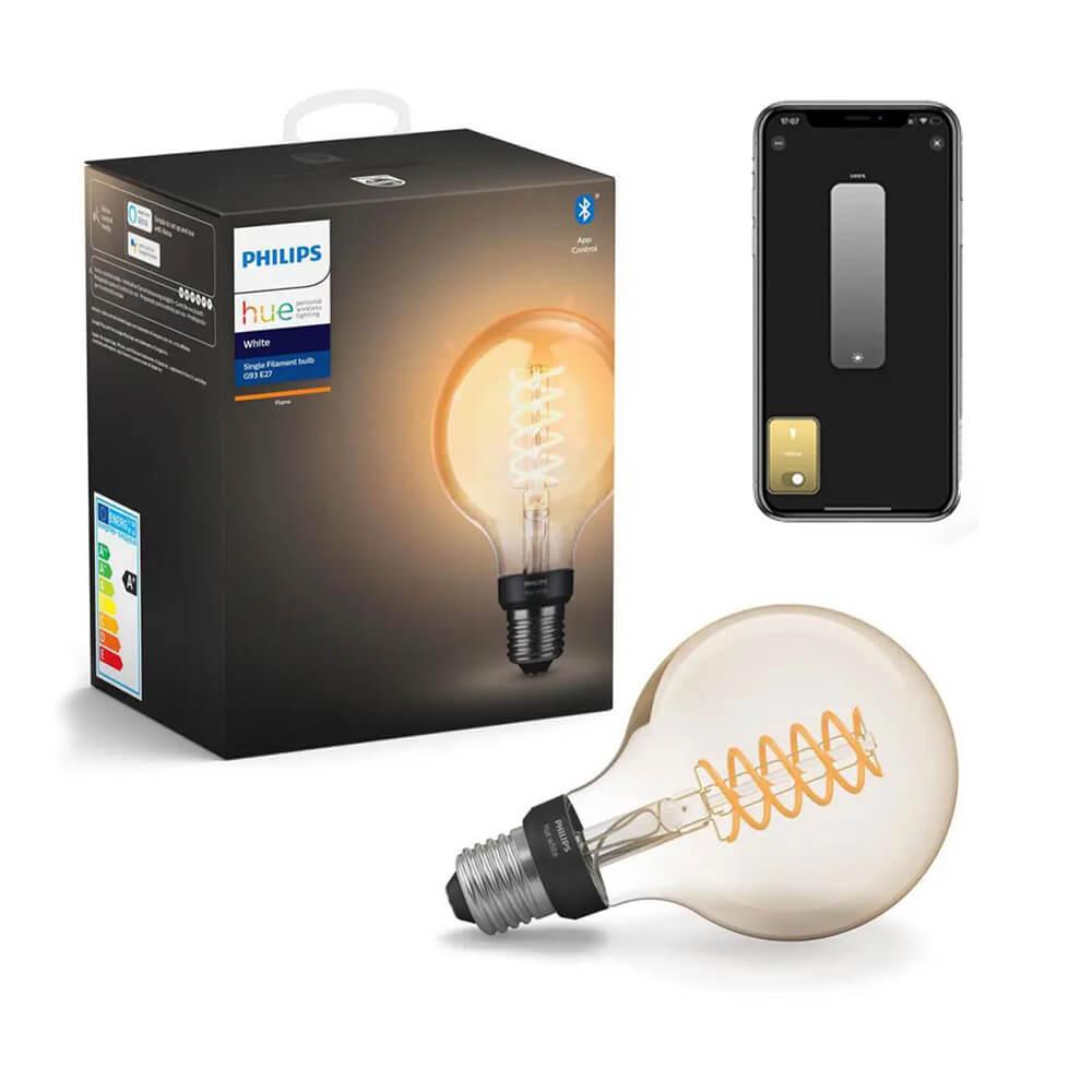 LED Philips Hue E27 White G93 Retro ZigBee