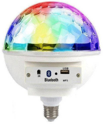 Диско куля в патрон LED Cryst almagic ball light E27 997 BT з пультом