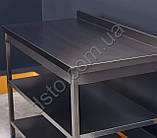 Стіл для кухні ресторану з 2-мя полицями 1500/600/850 мм, фото 3